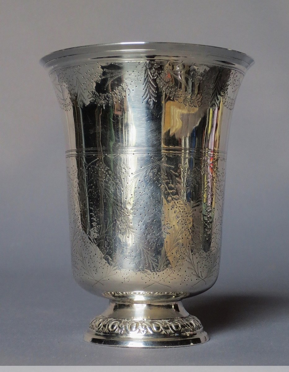 Timbale en argent massif Paris fin XVIIIe ou début XIXe siècle - N.41233