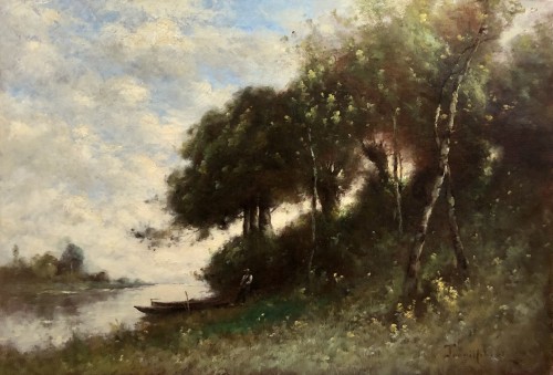 Les bords du Loir  - Paul Désiré Trouillebert (1829-1900