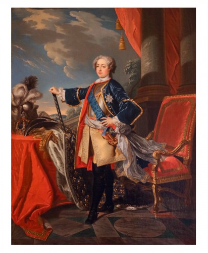 Portrait représentant le jeune Louis XV en tenue d'apparat