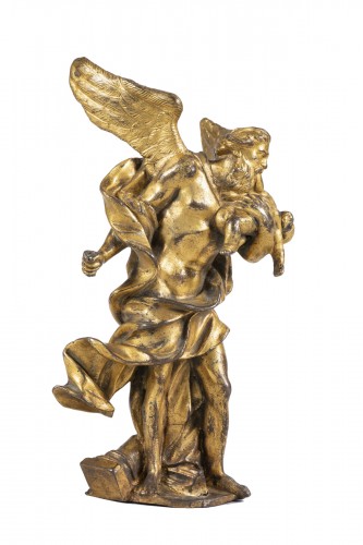 Cronos en bronze doré baroque rome XVIIe
