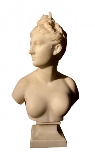 Diane chasseresse en marbre d'après Jean-Antoine Houdon (1741-1828)