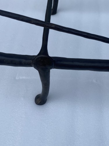 Antiquités - Table basse Moderniste en bronze patiné vers 1960 DLG Diego Giacometti