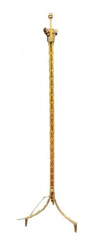 Maison Bagués - Gilt Bronze Floor Lamp  Triple Trunk Palm Model circa 1970