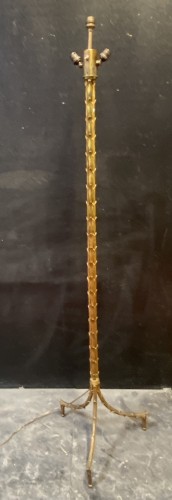 Antiquités - Maison Bagués - Gilt Bronze Floor Lamp  Triple Trunk Palm Model circa 1970