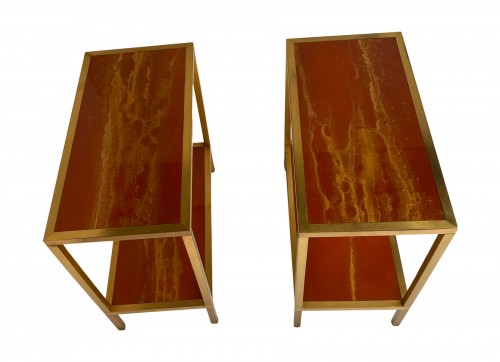  Maison Jansen -  Pair Of Side Tables circa 1970