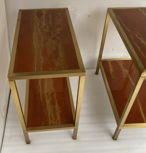  Maison Jansen -  Pair Of Side Tables circa 1970 - Furniture Style 50