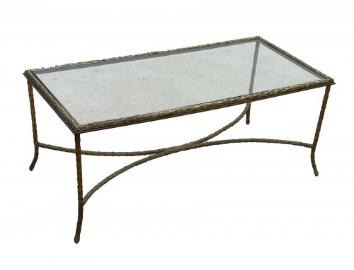 Maison Baguès - Table basse en bronze, modèle Palmier