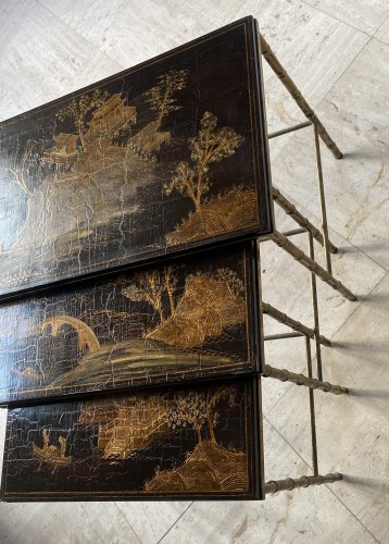 Series Of 3 Maison Baguès Nesting Tables In Gilt And Patinated Bronze 1950&#039; - 50