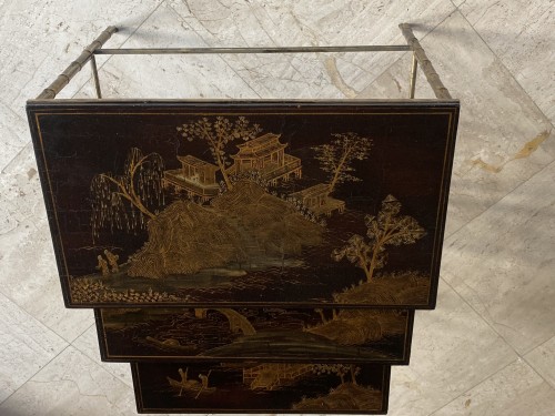 Antiquités - Series Of 3 Maison Baguès Nesting Tables In Gilt And Patinated Bronze 1950&#039;