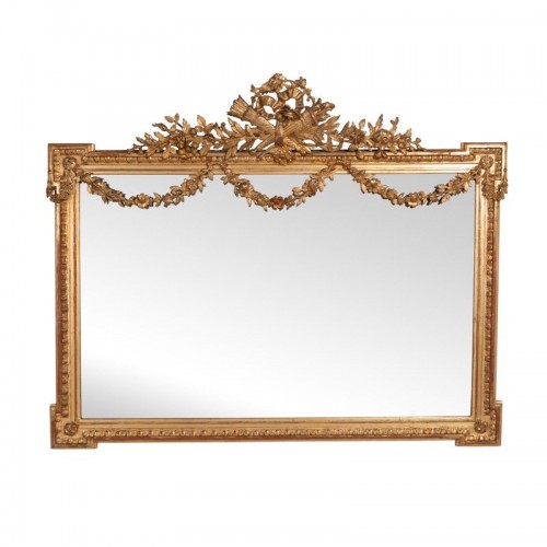 Very large Napoleon III horizontal mirror