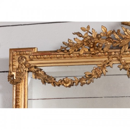 Très grand miroir horizontal  Napoleon III - Miroirs, Trumeaux Style Napoléon III