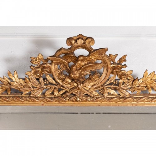 Grand miroir bois doré Napoléon III - Miroirs, Trumeaux Style Napoléon III