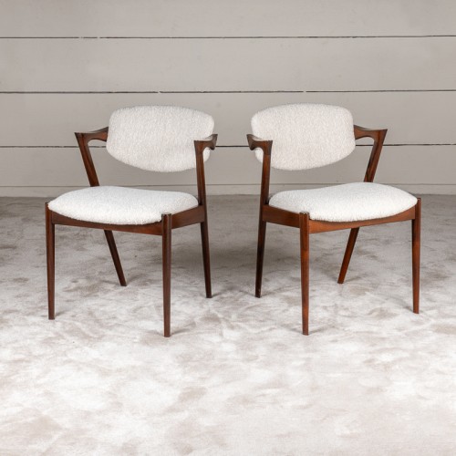 Sièges Chaise - Ensemble 12 Chaises scandinaves en palissandre 1960