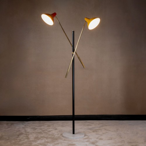 20th century - Large floor lamp Stilnovo 1960