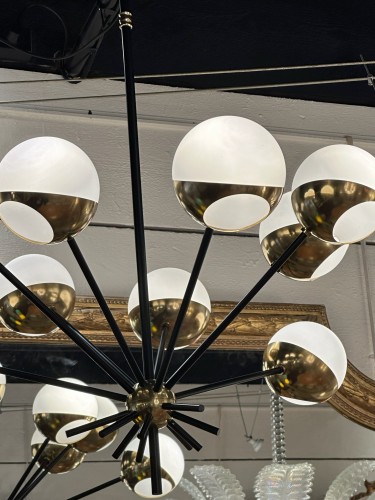 Large Space Age chandelier Italy 1970 - Lighting Style 50