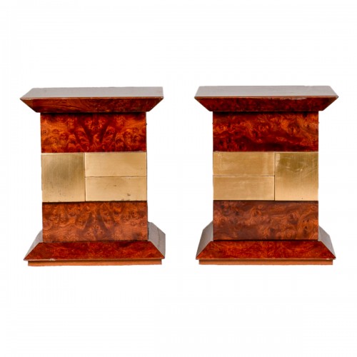 Pair of bedside tables - Luciano Frigerio 1970