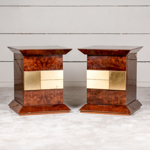 Pair of bedside tables - Luciano Frigerio 1970 - Furniture Style 