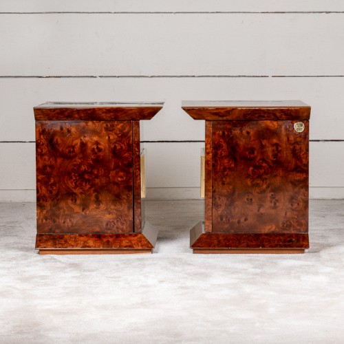 Furniture  - Pair of bedside tables - Luciano Frigerio 1970