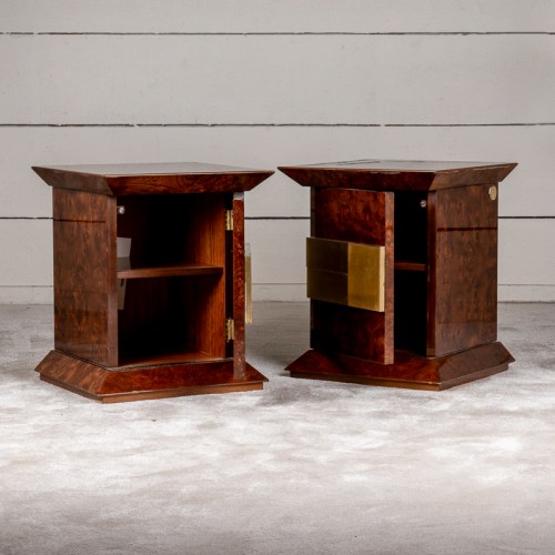 20th century - Pair of bedside tables - Luciano Frigerio 1970