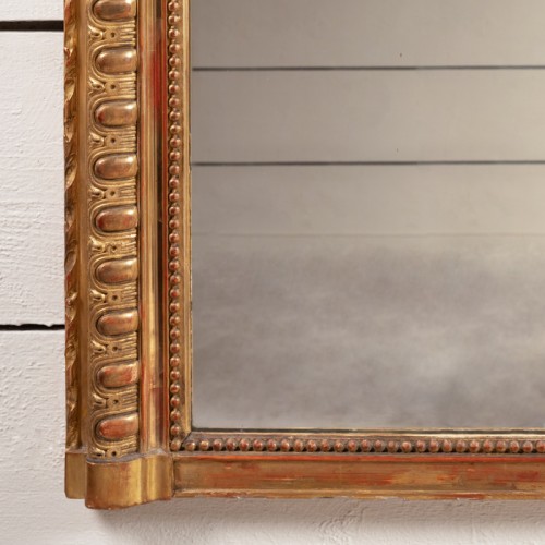 Very large 19th century French mirror in gilded and carved wood - Napoléon III