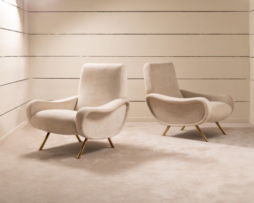 Sièges Fauteuil & Bergère - Paire de fauteuils "LADY" de Marco Zanuso