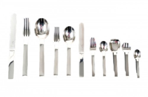 &quot;Beaubourg” solid silver Cutlery Set 168 pieces