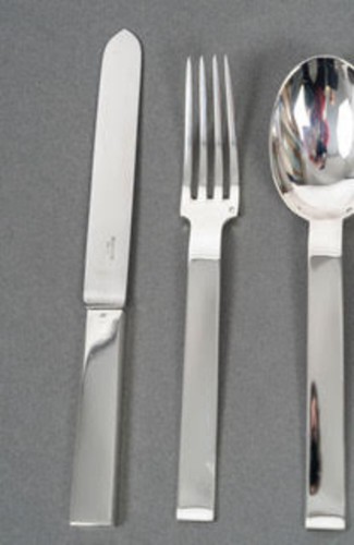 &quot;Beaubourg” solid silver Cutlery Set 168 pieces - 