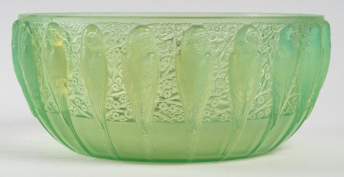 René Lalique - Peppermint “Parakeets” cup 1931 - Glass & Crystal Style Art Déco