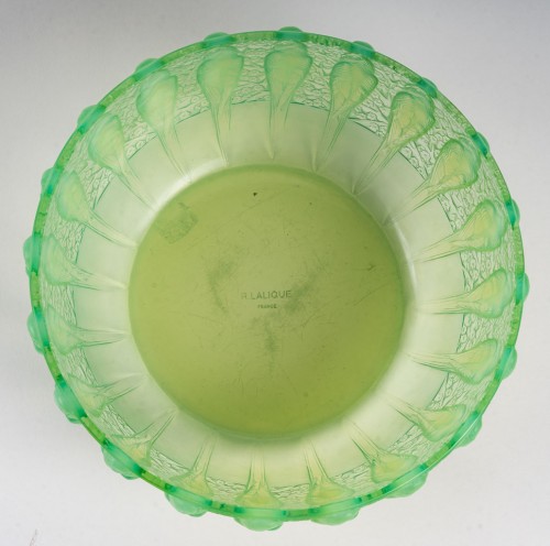 Glass & Crystal  - René Lalique - Peppermint “Parakeets” cup 1931