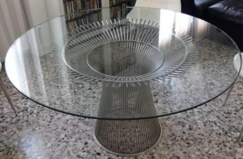 Warren Platner designer &amp; editor Knoll International table top wood 3716T - Furniture Style 