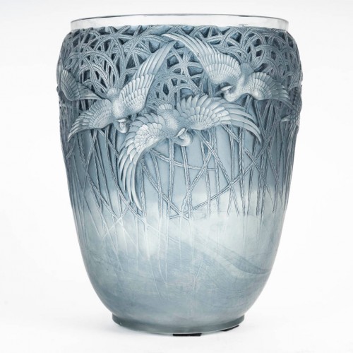 René Lalique - “Egrets” Vase 1931 - Glass & Crystal Style Art Déco