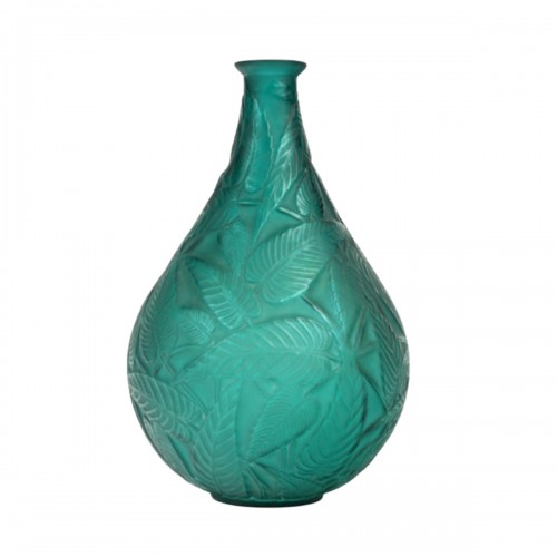 René Lalique, 1923  - Vase « Sauge » vert émeraude