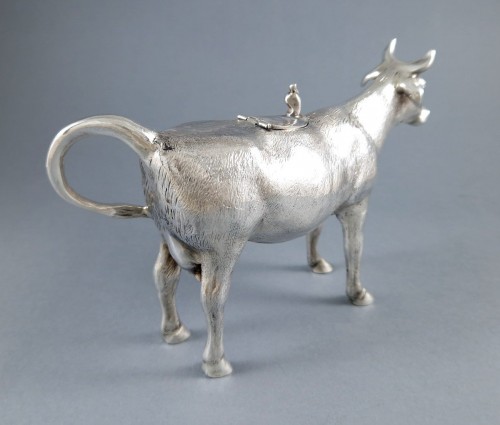 Cow Creamer In Sterling Silver - silverware & tableware Style 