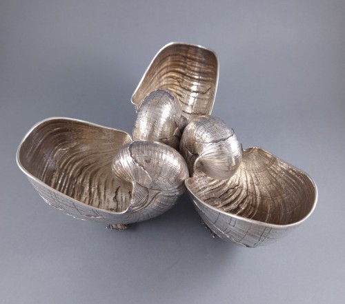 silverware & tableware  - Buccellati - Sterling Silver Nautilus Centerpiece