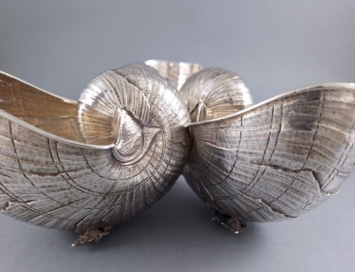 Antiquités - Buccellati - Sterling Silver Nautilus Centerpiece