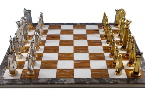 Boin Taburet - Sterling Silver And Gilt Chess Set