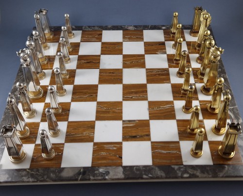 Boin Taburet - Sterling Silver And Gilt Chess Set - silverware & tableware Style 