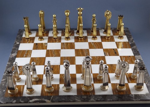 Boin Taburet - Sterling Silver And Gilt Chess Set - 