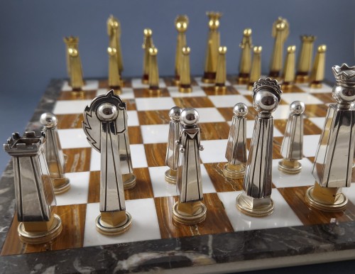  - Boin Taburet - Sterling Silver And Gilt Chess Set