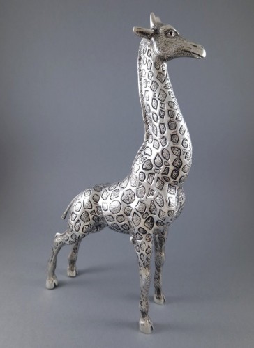 Giraffe in sterling silver - silverware & tableware Style 