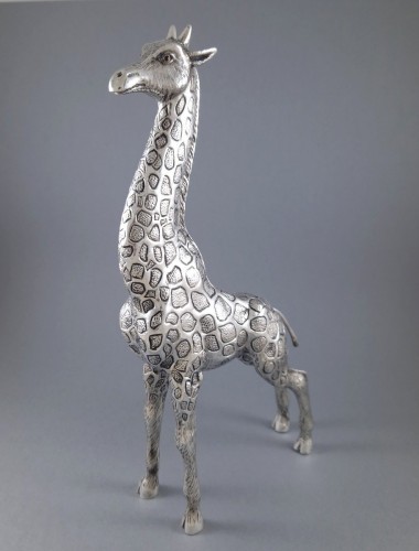 Giraffe in sterling silver - 