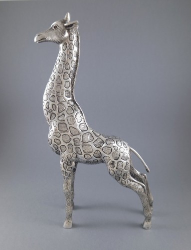 20th century - Giraffe in sterling silver