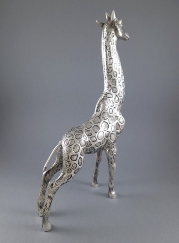  - Girafe en argent massif