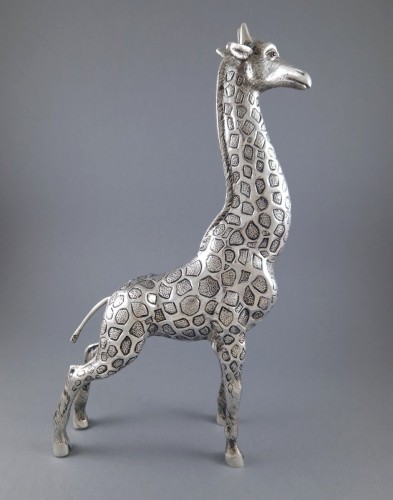 Antiquités - Giraffe in sterling silver