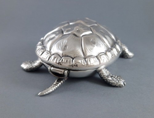 Sterling Silver Turtle Box, Italian work around 1970 - 