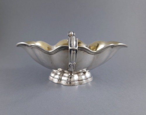 Antiquités - Pair Of Sterling Silver And Gilt Sauce Boats Belgium Malines 1759