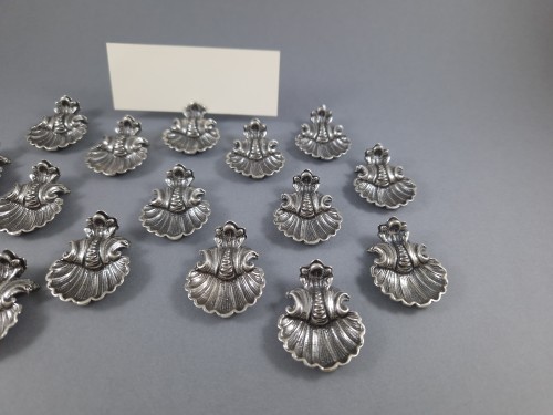 silverware & tableware  - 16 Sterling Silver Place Card Holders