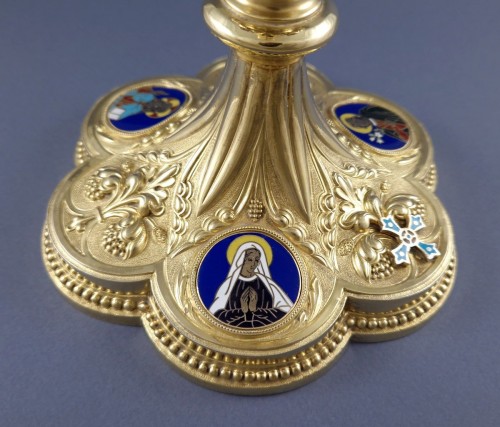  - Chalice In Sterling Silver Gilt And Enamel