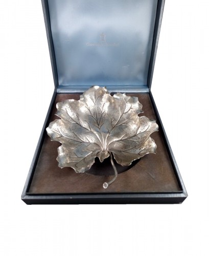 Buccellati Sterling Silver Leaf Bowl