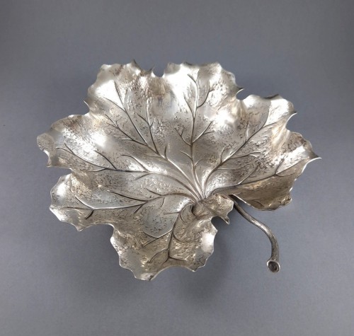 20th century - Buccellati Sterling Silver Leaf Bowl